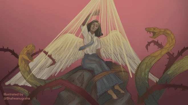 Ilustrasi korban kekerasan seksual.