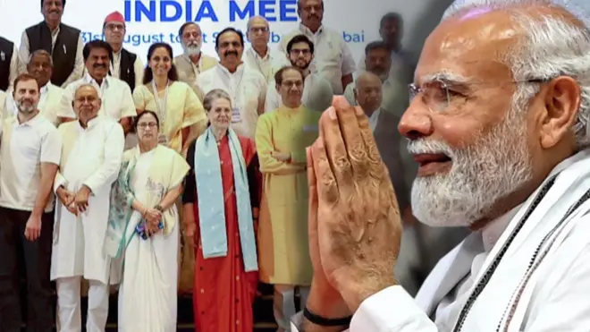 नरेंद्र मोदी, इंडिया आघाडी