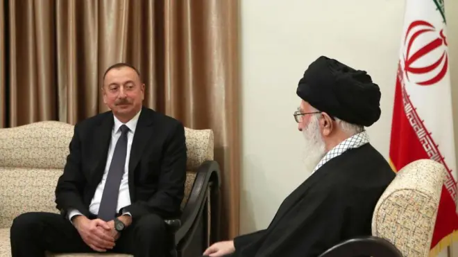 علی خامنه ای و الهام علی اف