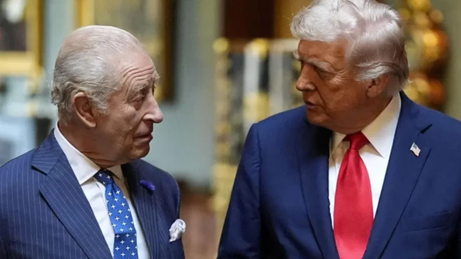 Король Карл III и Трамп