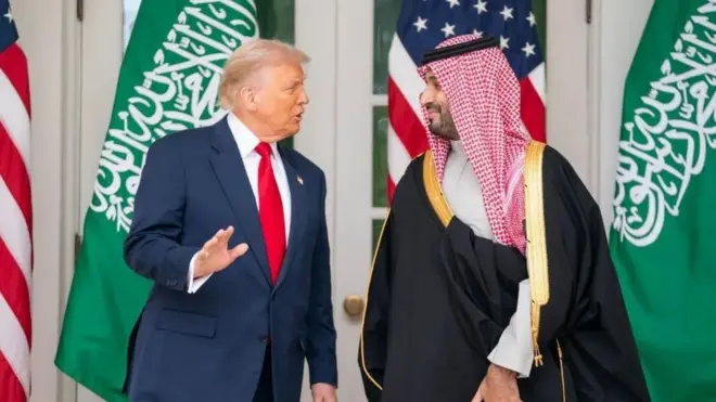 الرئيس الأمريكي دونالد ترامب وولي العهد السعودي الأمير محمد بن سلمان