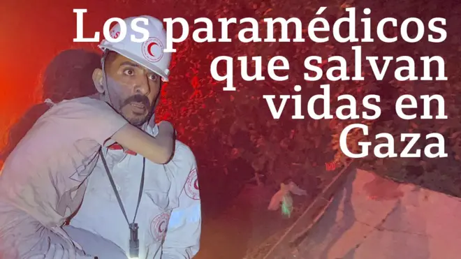 Paramédicos en Gaza