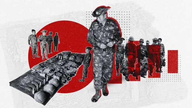 ရှမ်းပြည်နယ်တစ်ခုလုံးကိုတာဝန်ယူရတဲ့ အမှတ် (၂) စစ်ဆင်ရေးအထူးအဖွဲ့မှူး ဒုတိယဗိုလ်ချုပ်ကြီးနိုင်နိုင်ဦး ရှေ့တန်းတစ်နေရာကိုရောက်နေတဲ့ပုံတွေကို တပ်ထောက်ခံသူတွေက ထုတ်ပြန်ခဲ့ကြပါတယ်။