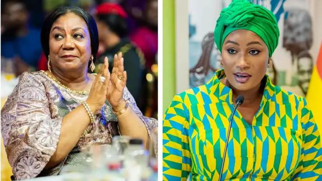 Aworan aya aarẹ ati igbakeji aarẹ Ghana