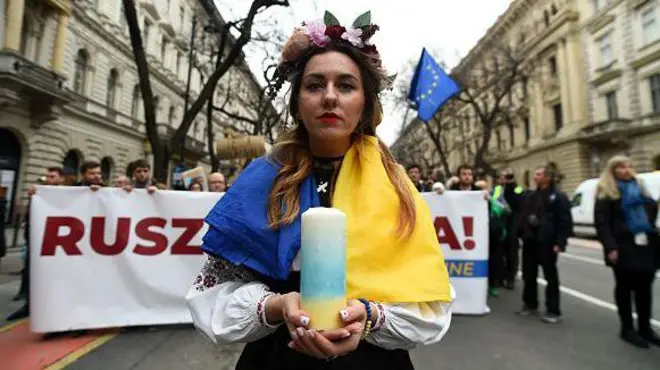 Акция протеста в Будапеште