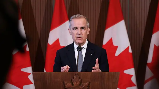 El primer ministro de Canadá, Mark Carney.