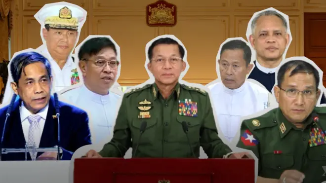 စစ်ခေါင်းဆောင်နဲ့ သူ့ရဲ့ ဝန်ကြီးများ