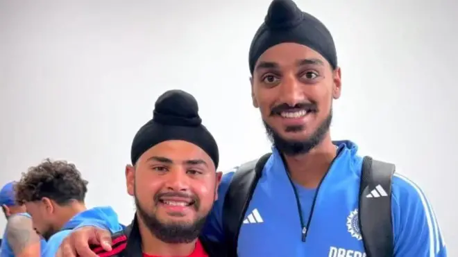 ਦਿਲਪ੍ਰੀਤ ਸਿੰਘ ਬਾਜਵਾ ਭਾਰਤੀ ਸਟਾਰ ਖਿਡਾਰੀ ਅਰਸ਼ਦੀਪ ਸਿੰਘ ਦੇ ਨਾਲ