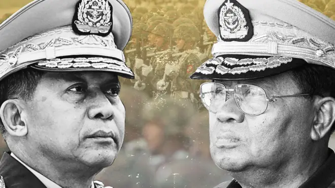 ဗိုလ်ချုပ်မှူးကြီးသန်းရွှေ နဲ့ ဗိုလ်ချုပ်မှူးကြီးမင်းအောင်လှိုင်