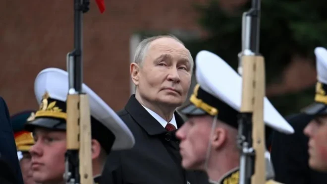 Володимир Путін на параді