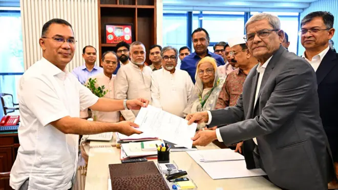 তারেক রহমান, মির্জা ফখরুল ইসলাম আলমগী