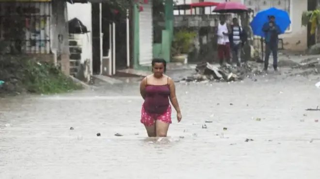 Melissa ya causó algunas inundaciones en República Dominicana y Haití.