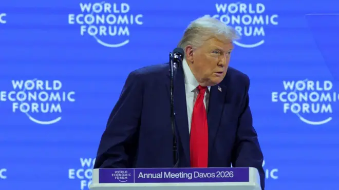 Президент США Дональд Трамп виступає в Давосі 