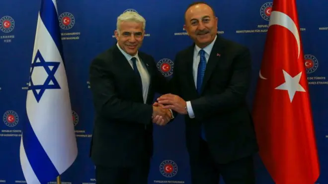 Yair Lapid ve Mevlüt Çavuşoğlu