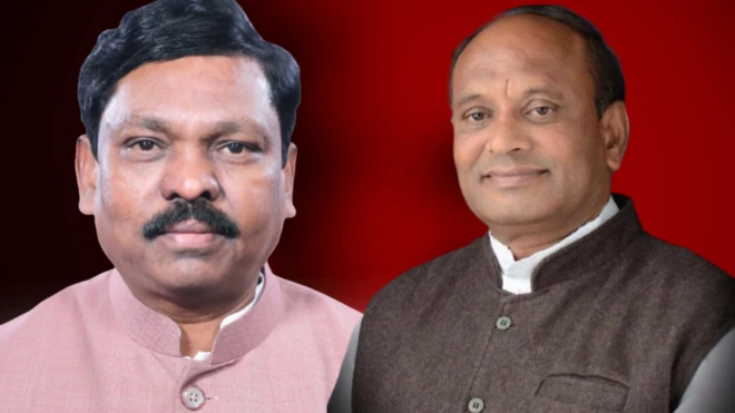 अशोक नेते आणि नामदेव किरसान