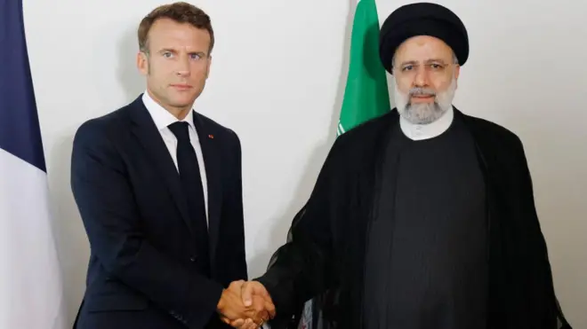 رئیسی و مکرون