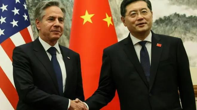 বেইজিংয়ে চীন ও যুক্তরাষ্ট্রের দুই পররাষ্ট্রমন্ত্রী