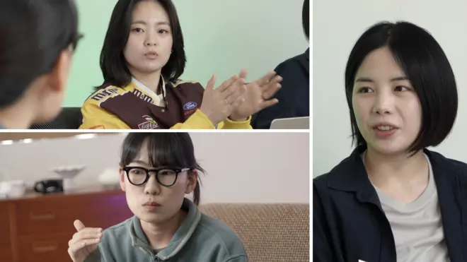 김소연 뉴닉 대표(위)와 박혜민 뉴웨이즈 대표(아래), 박진영 어피티 대표(우) 콜라주 사진