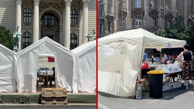 Kako šatori gospodare centrom Beograda