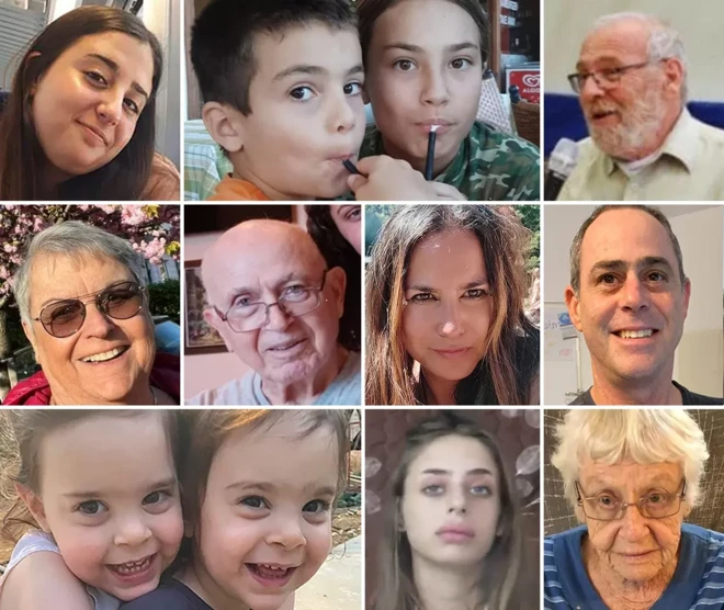 Collage fotos of some of di victims