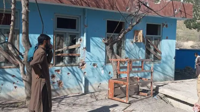 د کونړ ناړۍ ولسوالۍ کې د یوه ښوونځي ودانۍ