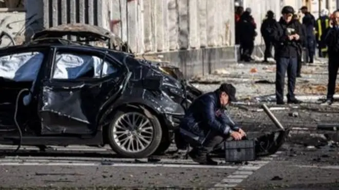 Katika mji wa Kyiv kulikuwa na mashambulizi kadhaa na makombora ya Kirusi.