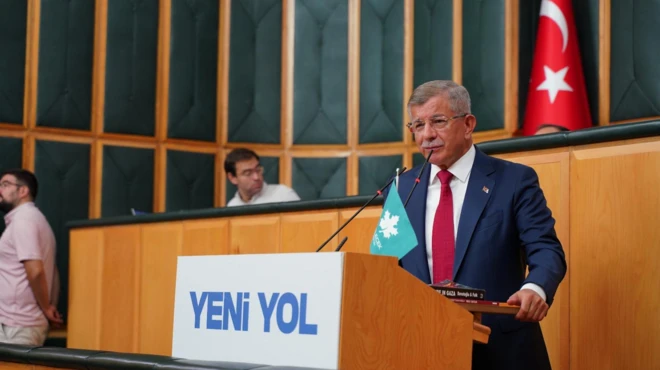 Gelecek Partisi Genel Başkanı Ahmet Davutoğlu, Yeni Yol Partisi Meclis Grup Toplantısı'nda konuşuyor 