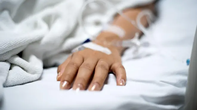 රෝගියෙකුගේ අතක්