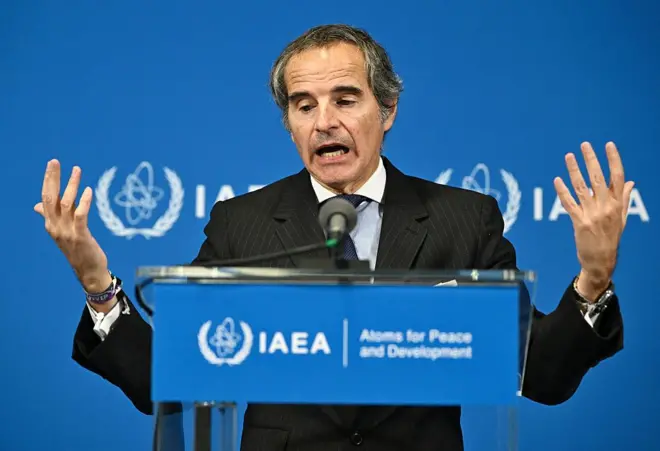 رافائل گروسی در کنفرانس خبری امروز