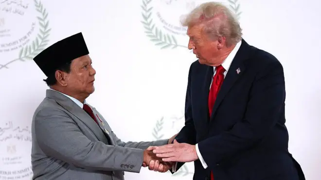 Prabowo Subianto, Donald Trump, KTT perdamaian gaza, Mesir
