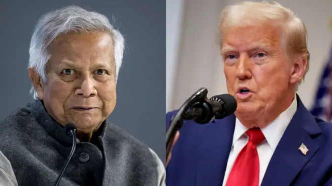 मोहम्मद यूनुस और डोनाल्ड ट्रंप