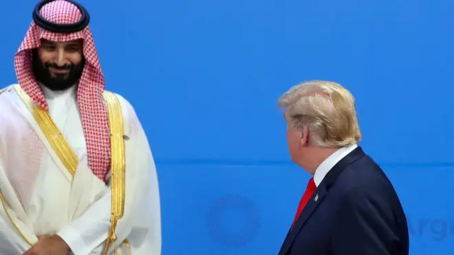محمد بن سلمان وترامب