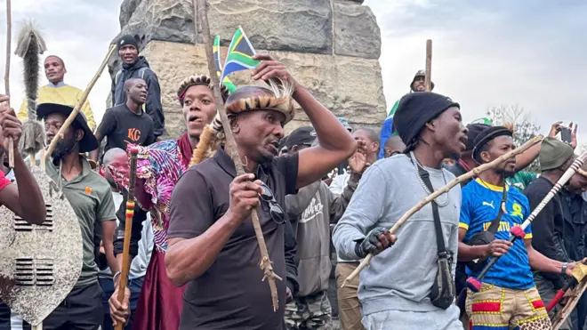 South Africa protesters