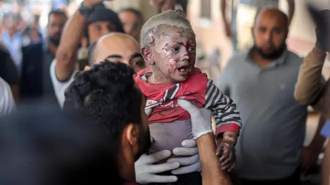 قائمة الأمم المتحدة وجهت اتهامات إلى القوات المسلحة والأمنية الإسرائيلية وكتائب عز الدين القسام التابعة لحركة حماس وكتائب القدس التابعة للجهاد الإسلامي الفلسطيني.