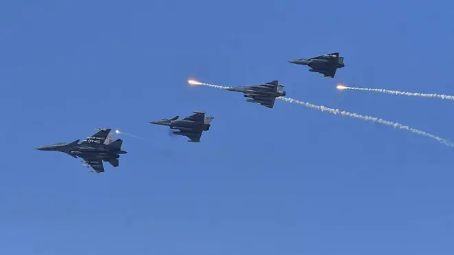 انڈیا، پاکستان، لڑاکا طیارے