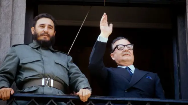 Fidel Castro y Salvador Allende.