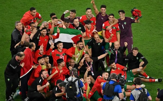 مراکش، فلسطین، پرچم
