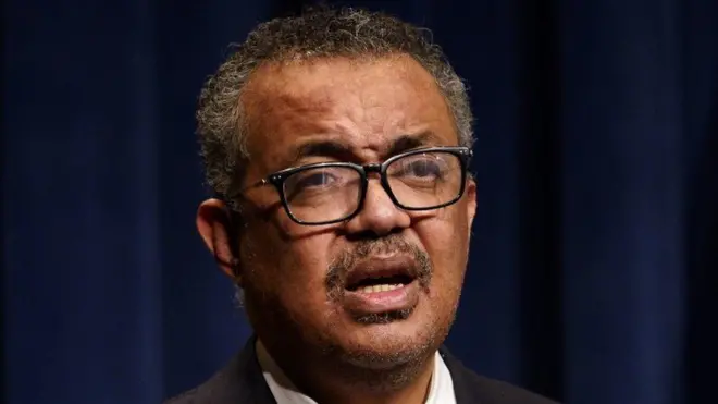 Umukuru wa OMS Dr Tedros Ghebreyesus