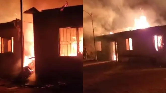 Aworan ṣọọṣi to jona