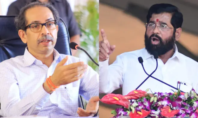 उद्धव ठाकरे एकनाथ शिंदे