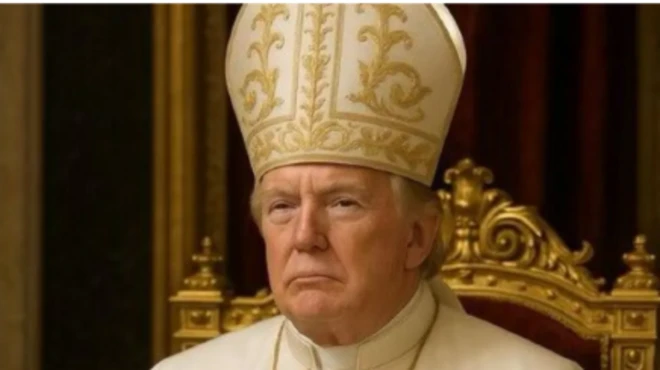 صورة للرئيس الأمريكي دونالد ترامب بالذكاء الاصطناعي على أنه البابا 