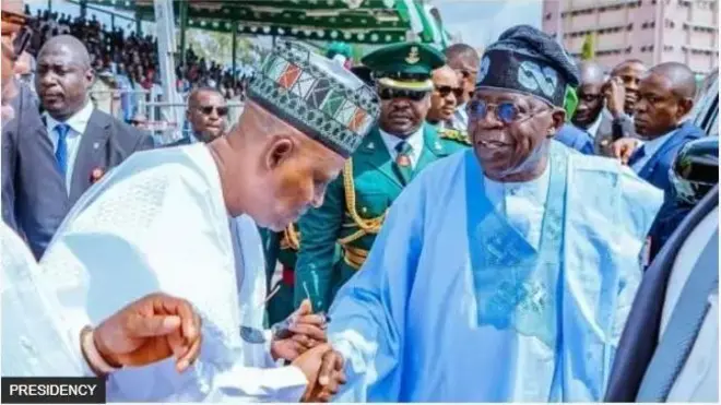 Aarẹ Bola Tinubu ati Igbakeji rẹ, Kashim Shettima.
