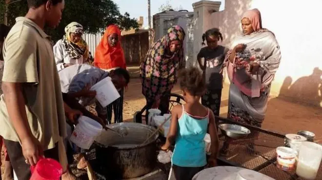 نازحون سودانيون