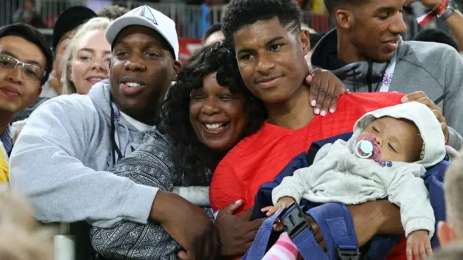 Maarkes Raashfoordi maatii isaa waliin, waancaa Adunyaa bara 2018 booda