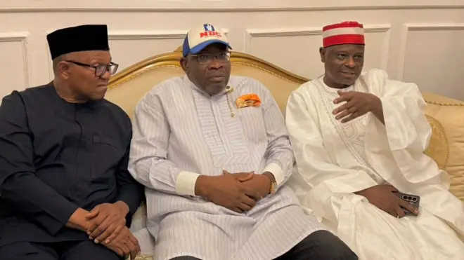 Peter Obi, Seriake Dickson and Rabiu Kwankwaso