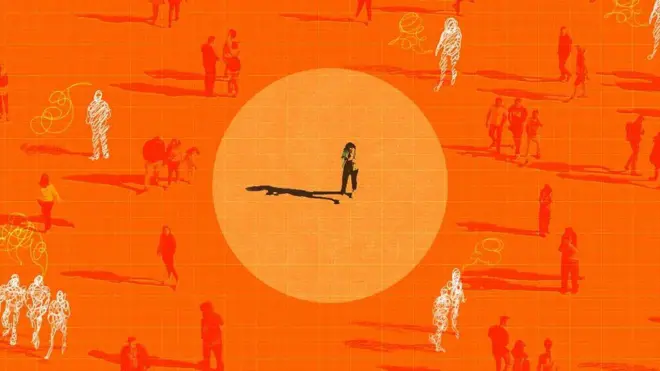 Один у натовпі (ілюстрація)