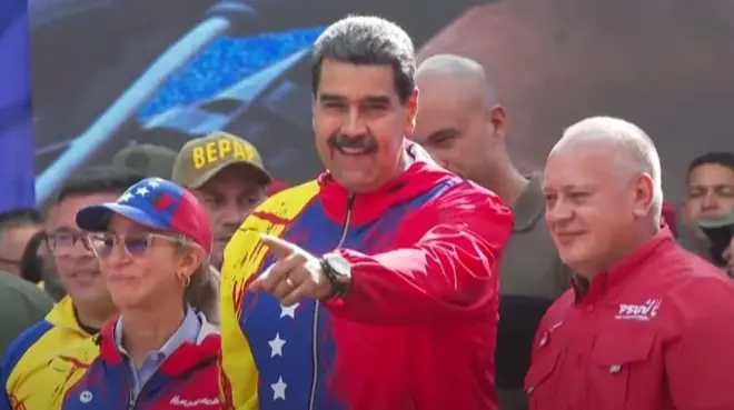 Imagem mostra Nicolás Maduro