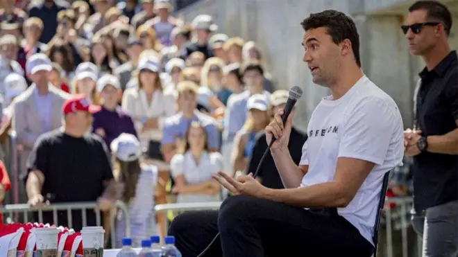 Чарли Кирк на выступлении