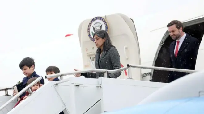 뮌헨을 방문한 JD 밴스 미 부통령