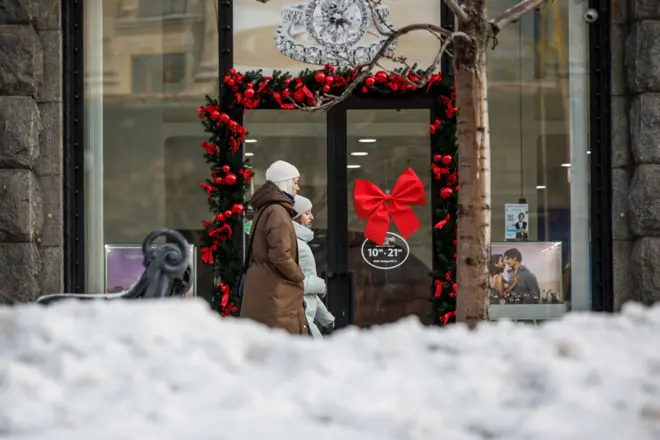 Київ, відключення світла, магазин, мороз, зима
